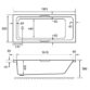 Eastbrook Portland Single Ended Bath With Twin Grip - No TH - White - Image 11