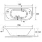 Eastbrook Biscay Beauforte Double Ended Bath - No TH - White - Image 8
