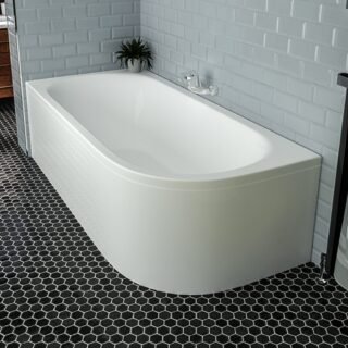 Eastbrook Biscay Beauforte Double Ended Bath - No TH - White - Image 2