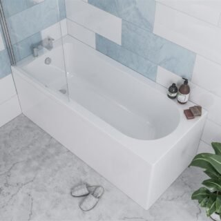 Eastbrook Henbury Single Ended Bath - White - Image 2