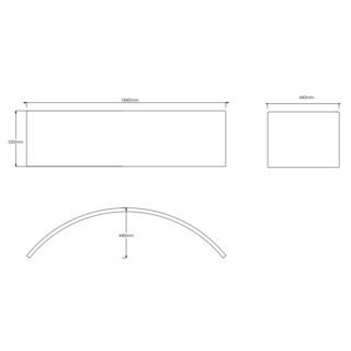 Eastbrook Lundy Front Bath Panel - 1840mm Long - White - Image 2