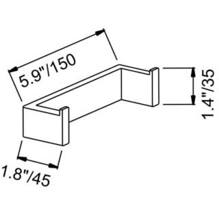 Eastbrook Alento Double Robe Hook - White - Image 2