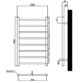 Eastbrook Emsbury Dry Element Straight Electric Towel Rail - Polished Stainless Steel - Image 8