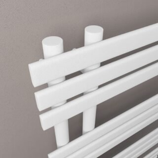 Eastbrook Loddon Dry Element Straight Designer Electric Towel Rail - Matt White - Image 6