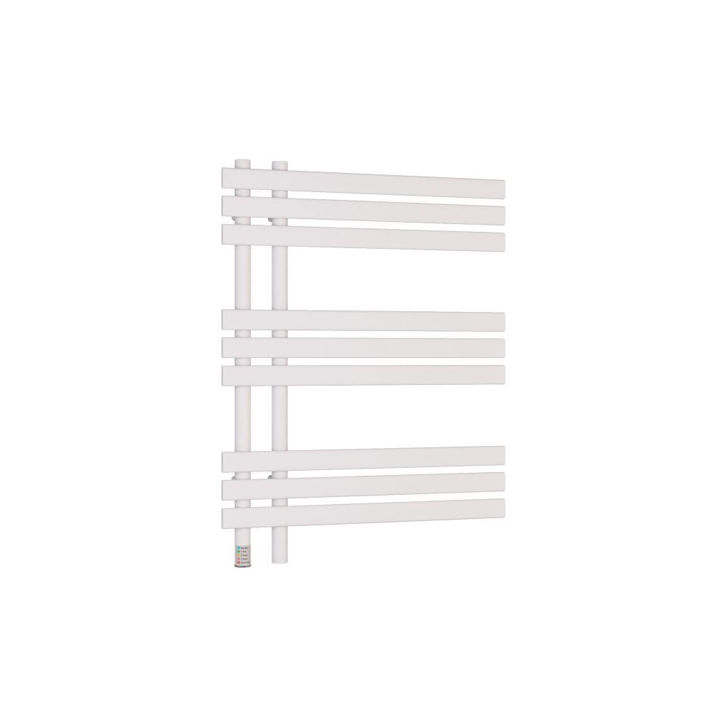 Eastbrook Loddon Dry Element Straight Designer Electric Towel Rail – Matt White - 800mm x 600mm