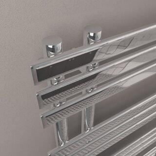Eastbrook Loddon Dry Element Straight Designer Electric Towel Rail - Chrome - Image 6