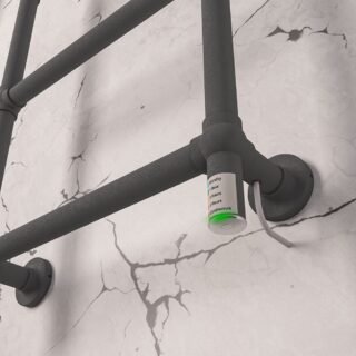 Eastbrook Kennet Dry Element Electric Towel Rail - Matt Anthracite - Image 7