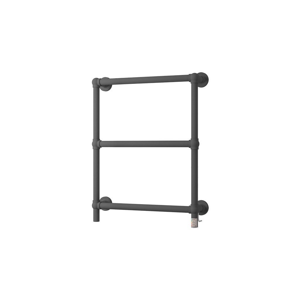 Eastbrook Kennet Dry Element Electric Towel Rail – Matt Anthracite - 700mm x 600mm