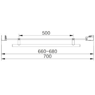 Eastbrook Vantage Easy Clean Pivot Shower Door With Side Panel And Towel Rail - 6mm Glass - Matt Black - Image 7
