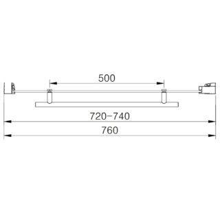 Eastbrook Vantage Easy Clean Pivot Shower Door With Side Panel And Towel Rail - 6mm Glass - Matt Black - Image 8