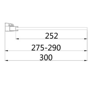 Eastbrook Vantage Easy Clean Walk-In Wetroom Glass Panel - 8mm Glass - Brushed Brass - Image 3
