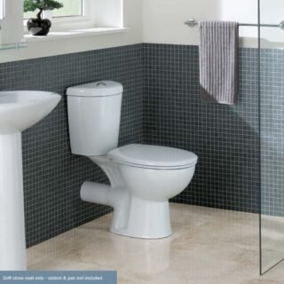 Eastbrook Loire Soft Close Toilet Seat - White - Image 3