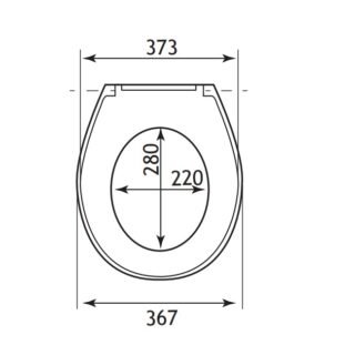 Eastbrook Loire Soft Close Toilet Seat - White - Image 2