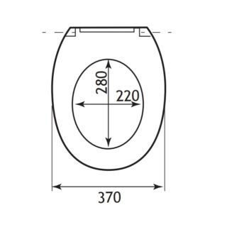 Eastbrook Lisbon Soft Close Toilet Seat - White - Image 2