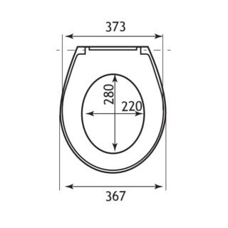 Eastbrook Colorado Soft Close Toilet Seat - White - Image 2