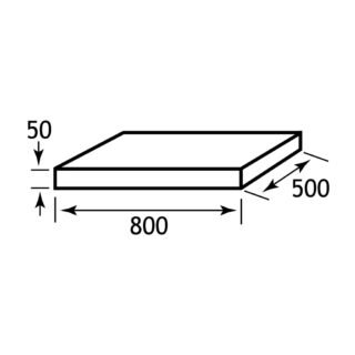 Eastbrook Rondo Sit On Countertop Basin With Worktop - 411mm Wide - No TH - White - Image 5