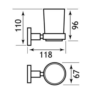 Eastbrook Genoa Tumbler Holder - Chrome - Image 2