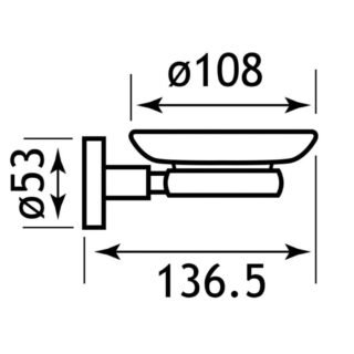 Eastbrook Genoa Soap Dish - Chrome - Image 2