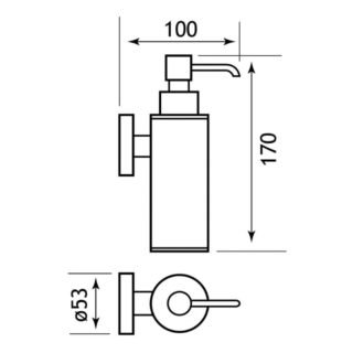 Eastbrook Genoa Metal Soap Dispenser - Chrome - Image 2