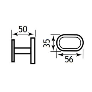 Eastbrook Salerno Single Robe Hook - Image 2