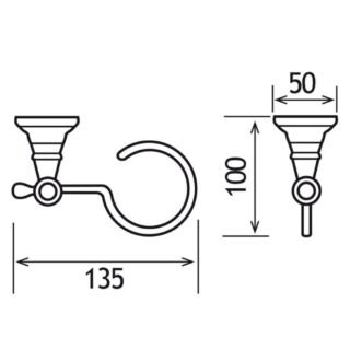 Eastbrook Rockingham Tumbler Holder - Chrome - Image 2