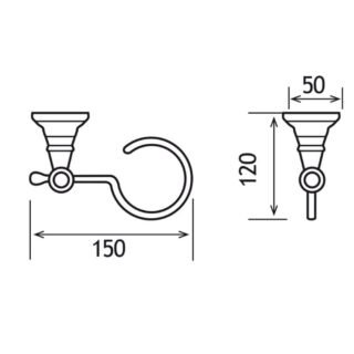 Eastbrook Rockingham Soap Dish - Chrome - Image 2