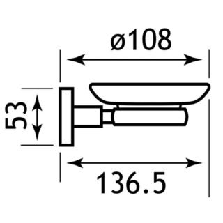 Eastbrook Rimini Soap Dish - Chrome - Image 2