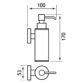 Eastbrook Rimini Metal Soap Dispenser - Chrome - Image 2