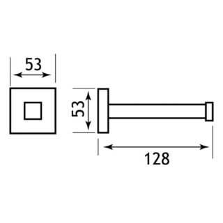 Eastbrook Rimini Toilet Roll Holder - Chrome - Image 2
