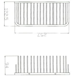 Eastbrook Rectangular Shower Basket - Chrome - Image 2