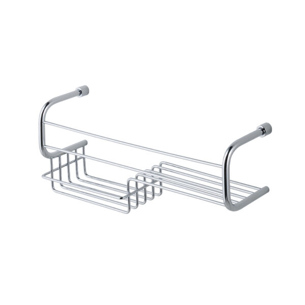 Eastbrook Rectangular Shower Basket - 360mm Wide - Chrome