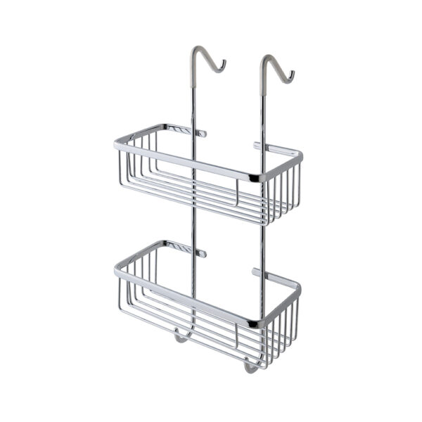 Eastbrook Double Hanging Shower Basket - Chrome