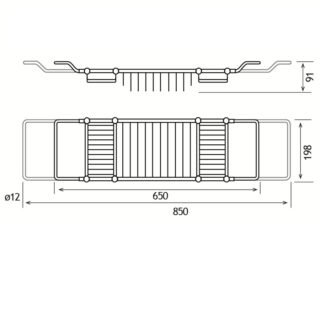 Eastbrook Bath Rack - Chrome - Image 2