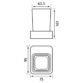 Eastbrook Vercelli Tumbler Holder - Chrome - Image 2