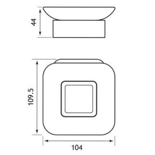 Eastbrook Vercelli Soap Dish Holder - Chrome - Image 2