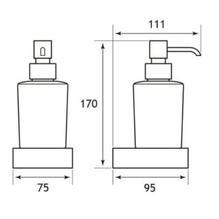 Eastbrook Vercelli Soap Dispenser - Chrome - Image 2