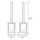 Eastbrook Vercelli Toilet Brush Holder - Chrome - Image 2