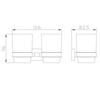 Eastbrook Asti Double Tumbler Holder - Image 2