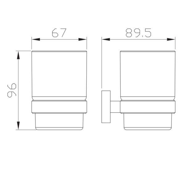 Eastbrook Asti Single Tumbler Holder - Image 2