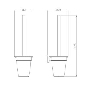Eastbrook Asti Toilet Brush Holder - Image 2