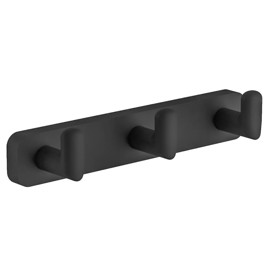 Eastbrook Asti Triple Robe Hook - Matt Black