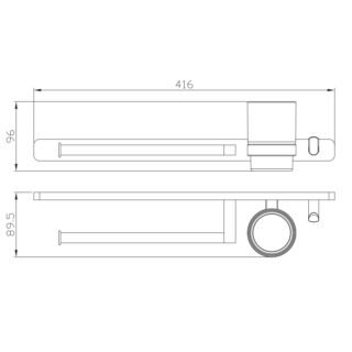 Eastbrook Asti Towel Ring, Robe Hook And Tumbler Holder - Image 2