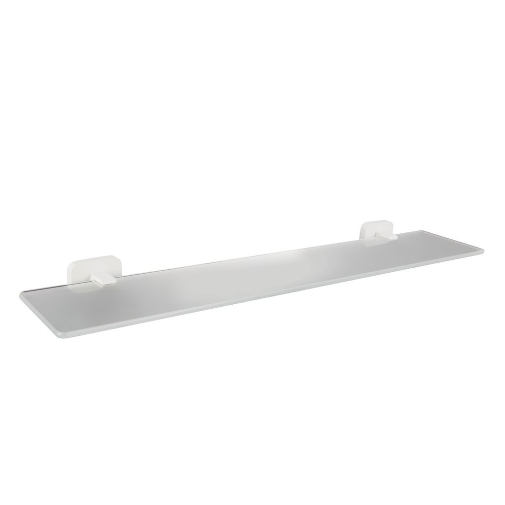 Eastbrook Asti Glass Shelf – 600mm Long - Matt White