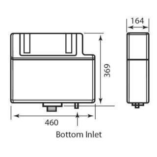 Eastbrook Hidden Jacket Concealed Cistern With Bottom Inlet - White - Image 2