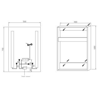 Eastbrook Illuminated Mirror - Image 2