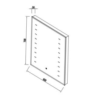 Eastbrook Illuminated Mirror - Image 3