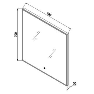 Eastbrook Esk Illuminated Mirror - Image 3