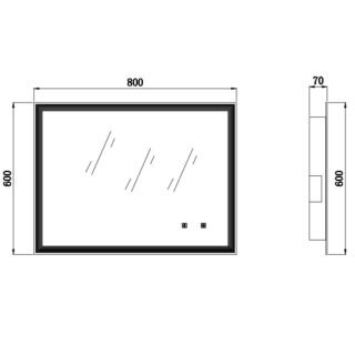 Eastbrook Leven Illuminated Mirror With Bluetooth - Image 4