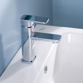 Eastbrook Prado 650 Mono Basin Mixer Tap With Click Waste - Chrome - Image 3