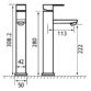 Eastbrook Prado 700 Mono Tall Basin Mixer Tap - Chrome - Image 2